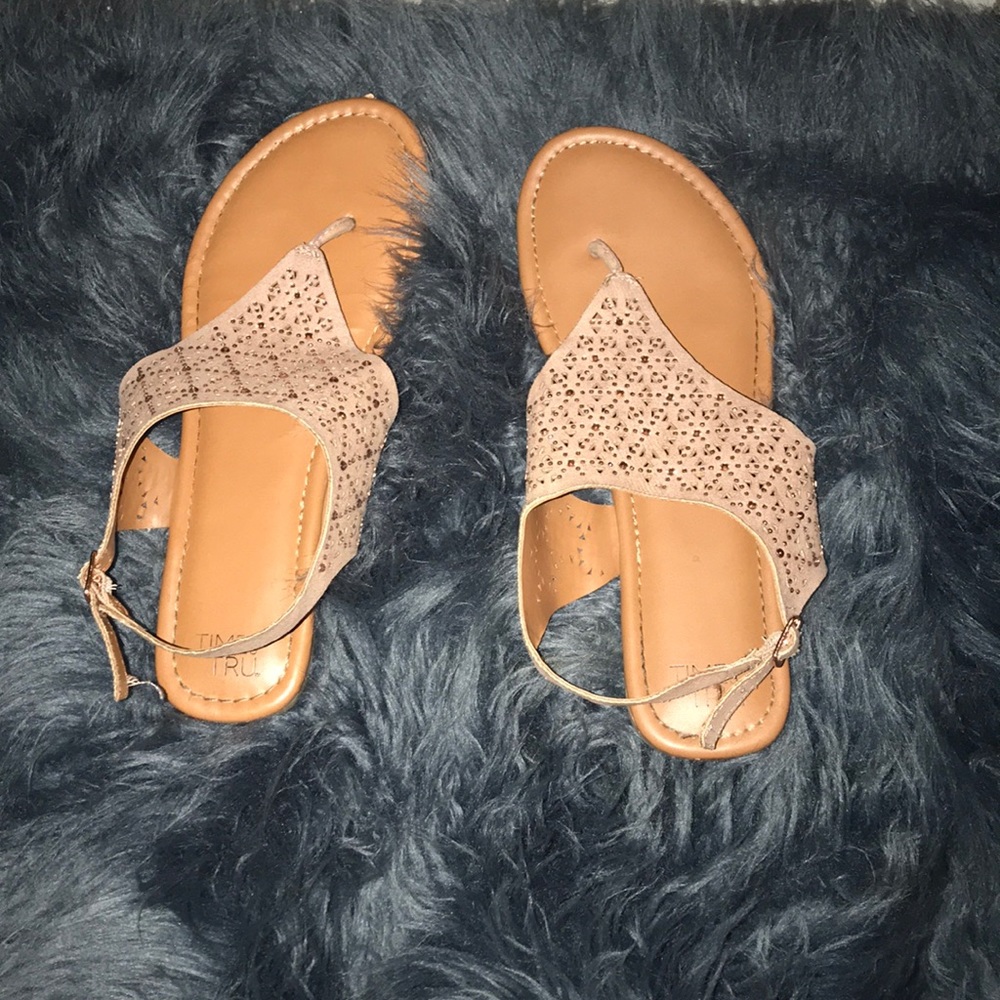 Sandals.